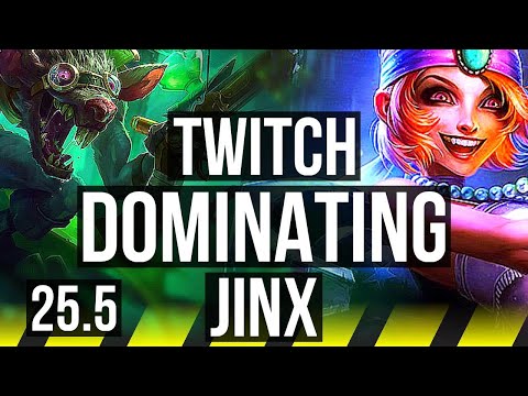 TWITCH & Heimerdinger vs JINX & Mel (ADC) | Dominating | TR Challenger | 25.5