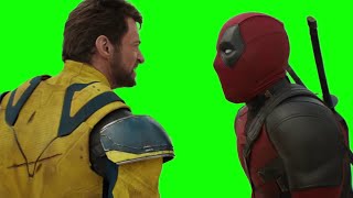 Deadpool & Wolverine "shut up" green screen