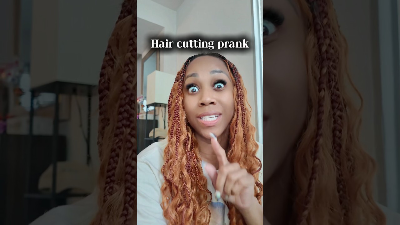 Haircut prank going totally wrong #prank #fail ￼