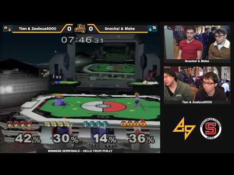The Gang: WSF — Tian & Zealous5000 vs. Snacks! & Blake — SSBM Doubles