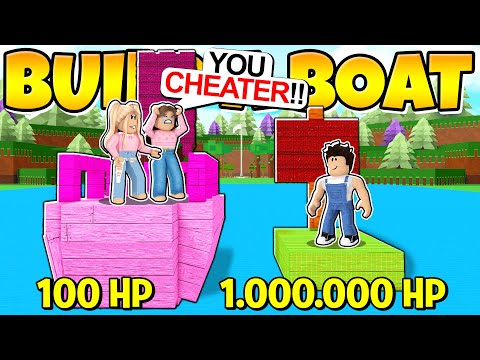 GIRLS ONLY TEAM CHALLENGED ME TO A BUILD OFF! Build a Boat