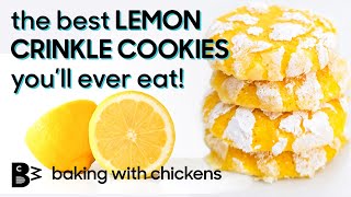 Lemon Crinkle Cookies that Taste Like Super Lemon Candy