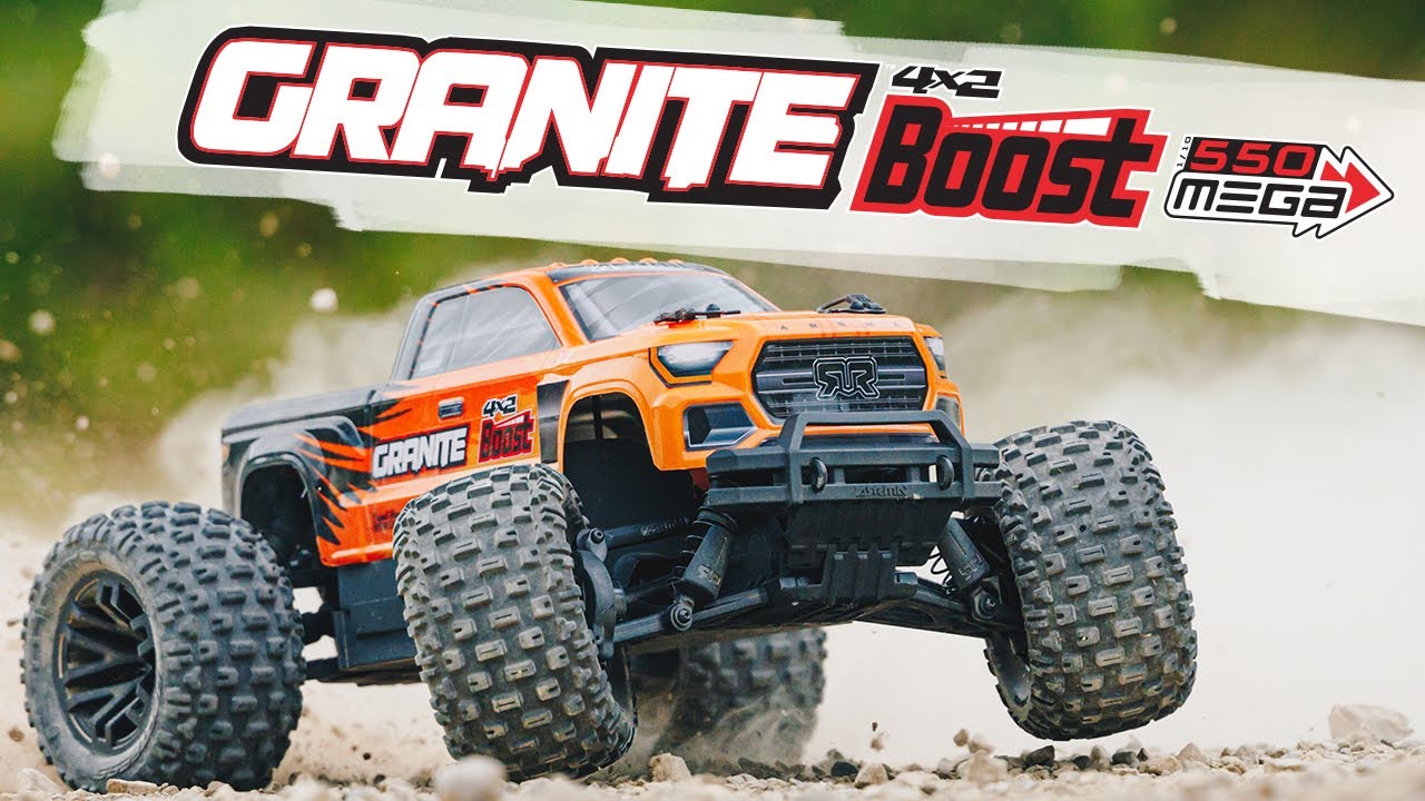 Arrma Monster Truck Granite 4x2 Boost Mega, Orange RTR, 1:10