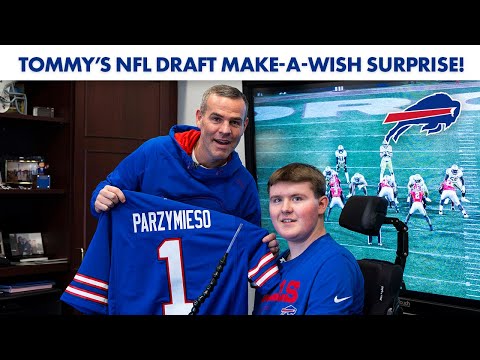 Brandon Beane And The Bills Make Tommy’s NFL Draft Wish Come True! | Buffalo Bills