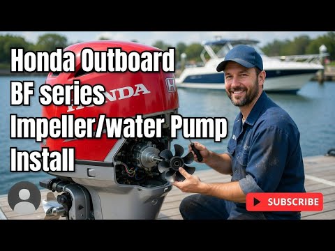 Honda outboard BF series - impeller / water pump change - in under 10 minutes