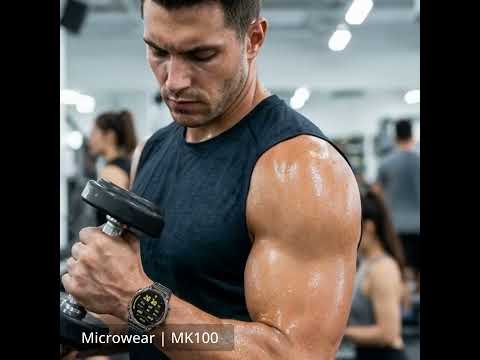 Smartwatch Microwear MK100 - Black Steel Smartwatch Microwear MK100 - Black Steel