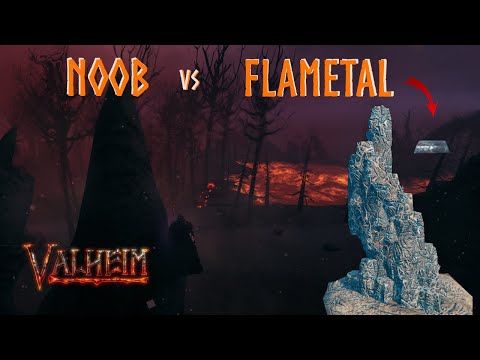 VALHEIM | How a Noob gets flametal ore in Ashlands + Basal Bombs