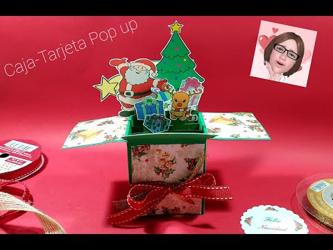 Tutorial Caja Tarjeta Pop up navideña