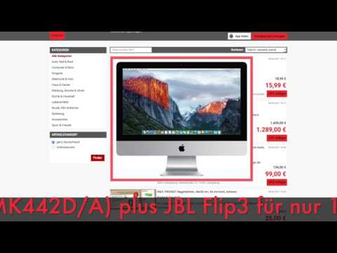 Schnäppchen des Tages 09.05.2017 - Apple iMac 21,5" 2,8 GHz Intel Core i5 8GB 1TB 10% billiger