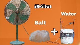free energy | how to turn salt water into electricity |free energy generator
