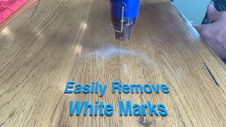 Easily Remove White Marks From Heat Damaged Wooden Table