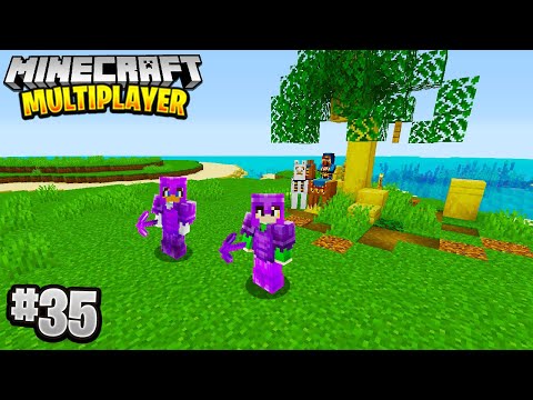 HUGE ISLAND PROJECT in Minecraft Multiplayer Survival! (Episode 35)