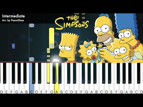 [Intermediate] The Simpsons Theme - The Simpsons | Piano Tutorial