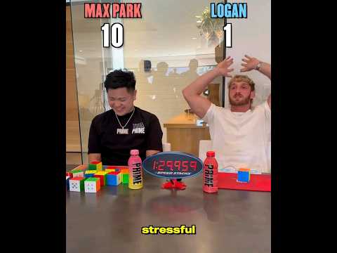 Fastest Rubik's Cube solver in the world! #drinkprime #loganpaul #prime #ksi #rubikscube #rubik