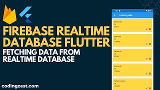 How to Fetch Data From Firebase Realtime Database Flutter | Flutter Firebase Database CRUD 2022