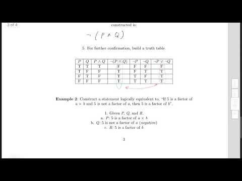 Logical Equivalency: Group 8 / Math 320