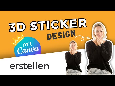 3D OUTLINE STICKER Effekt in Canva erstellen | Schritt-für-Schritt-Anleitung