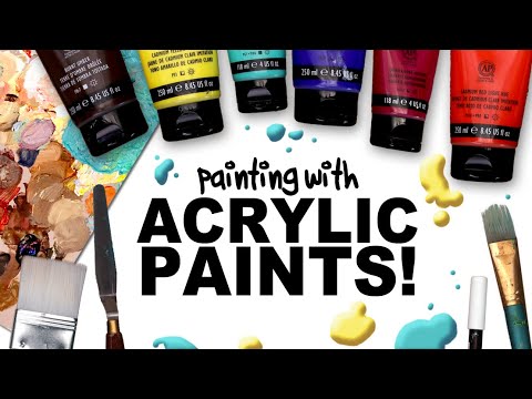 LET'S PRACTICE: ACRYLIC PAINTING! (so we can improve and get better and not suck)