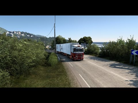 Daf XF with a Paccar straight piped going from Bastia to Marseille! - Euro Truck Simulator 2