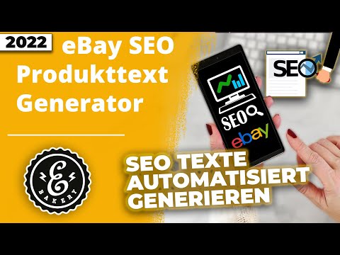 eBay SEO Produkttext Generator - Automatisiert SEO Texte für eBay erstellen lassen | Tutorial