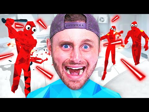 They PUT ME in a VIDEO GAME! (Super Hot VR)