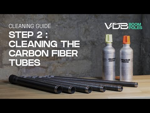 VDB BOOMPOLES Cleaning Guide - Step 2 : Cleaning the carbon fiber tubes
