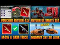 AKM NEW TRICK ULTIMATE VOUCHER RETURN RETURN ULTIMATE SET IN 4 5 M416 MUMMY SET 3D LOOK