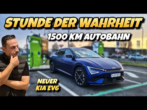 ERSTE LANGSTRECKE! Neuer Kia EV6 AWD Autobahnreichweite und Ladezeit im Winter. #ev #kia