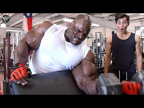 HIS BICEP HAD BICEPS - HEAVY ARM DAY - RONNIE COLEMAN TRAINING MOTIVATION