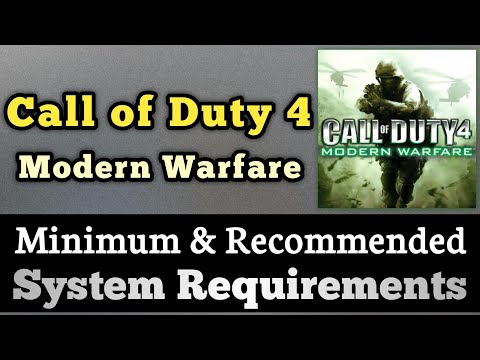 COD 4 Modern Warfare System Requirements || Call of Duty 4 Modern Warfare PC Requirement