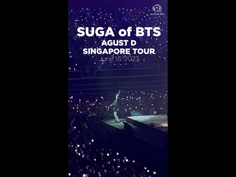 Rappler #Fancam: BTS SUGA's Agust D Singapore tour