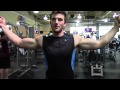 (17yrs old) Bi's and Tri's workout 11 weeks out(Vlog#10)