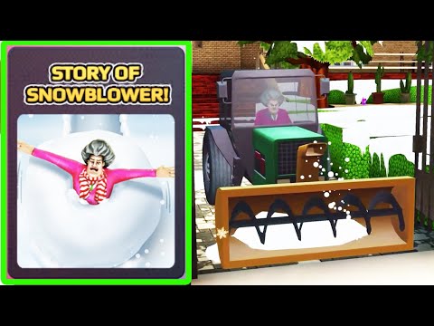 Scary Teacher 3D | miss T STORY OF SNOW BLOWER Walkthrough (iOS Android)