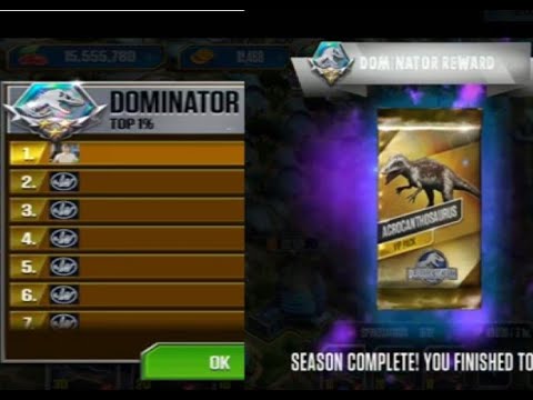 ACROCANTHOSAURUS, VIP ONLY TOURNAMENT!! Jurassic World - The Game, R#67