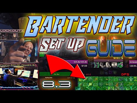 (BFA 8.3) How I Set Up Bartender Addon Guide || Get That CLEAN UI Look