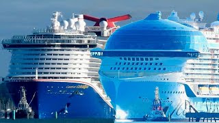 Cruise ship horn battle!! | Icon of The Seas horn VS Carnival Celebration horn