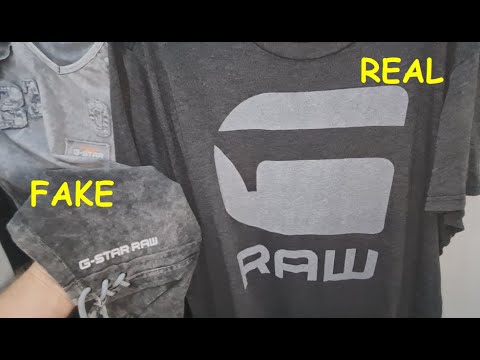 G star tee shirt real vs fake. How to spot fake G-Star Raw shirt