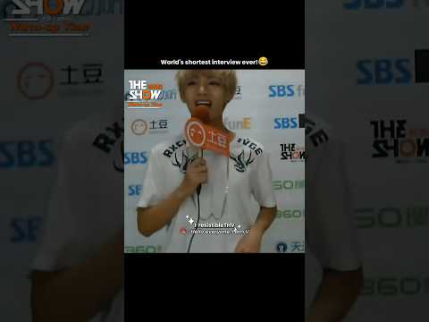 World's shortest interview!😂 | Warm Up Time 141104 SBS MTV The Show #btsv #fyp #shorts #taehyung #v
