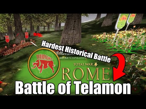 The Hardest Total War Battle | The Battle of Telamon Rome Total War