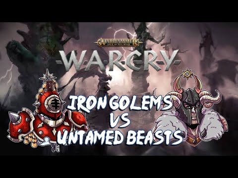 Age of Sigmar Warcry Battle Report: Iron Golems vs Untamed Beasts