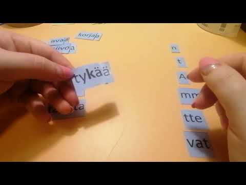 Finnish verb type 4: recognizing and conjugation