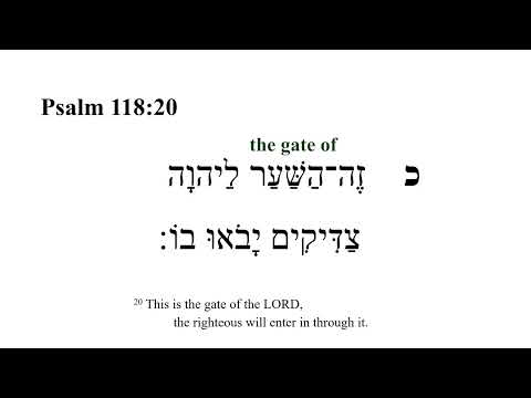 Psalm 118 -- Hebrew Bible Speaker with English Captions