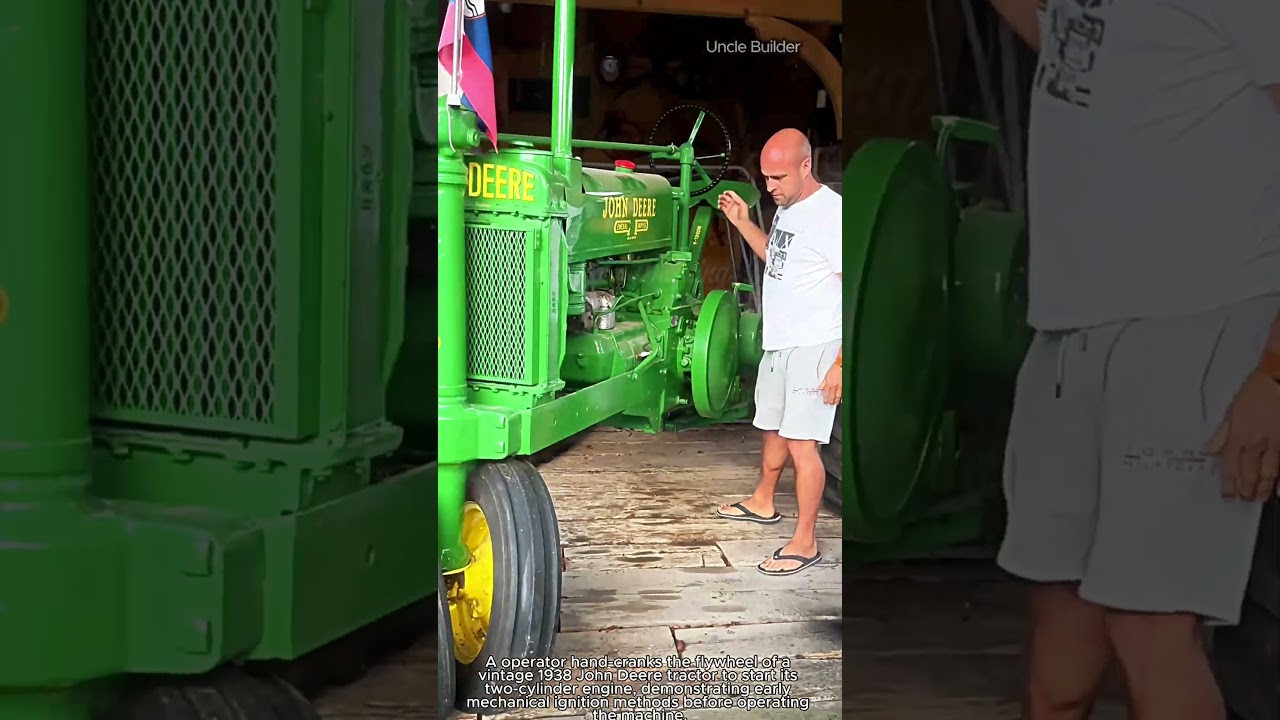 The Lost Art of Starting Vintage Machinery: Hand-Cranking a 1938 John Deere