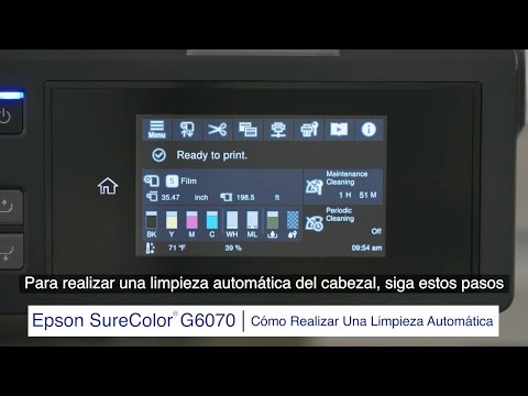 Como Iniciar la Limpieza Automatica del Cabezal de Impresión