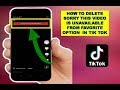 How To Delete Sorry This Video Is Unavailable From Favorite Option In Tik Tok