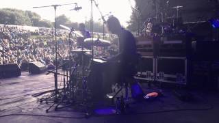 Rob Steadman drumming with Stornoway