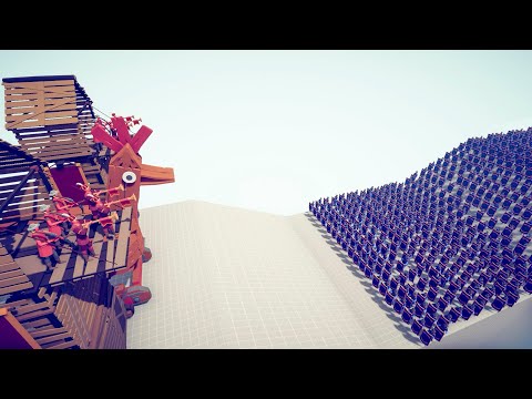 TOWER TROJAN CHICKEN vs 100X UNITS | TABS - Totally Accurate Battle Simulator Gameplay