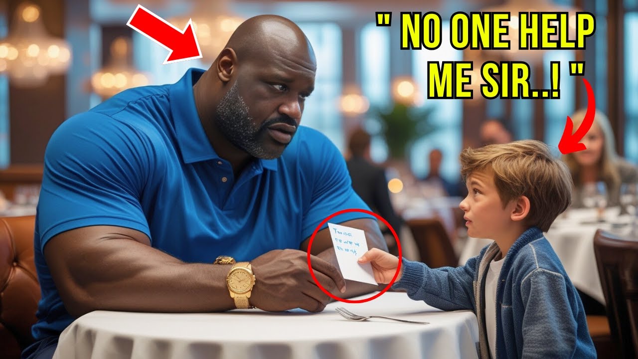 Little Boy Gives Big Shaq a Note at McDonald’s, What’s Inside Will Bring Tears to Your Eyes...