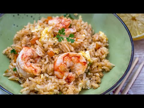 ARROZ FRITO con Gambones y Verduras ¡Arroz frito perfecto!