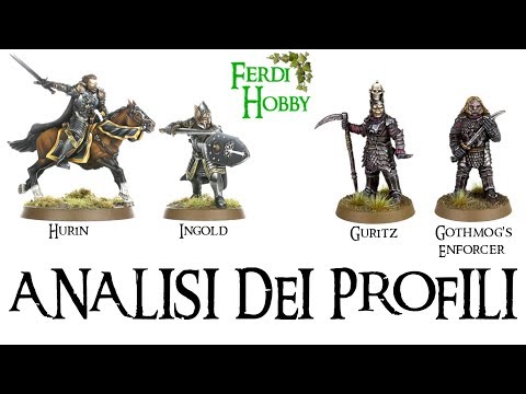 Analisi dei profili di Guritz, Hurin, Ingold e Gothmog's Enforcer